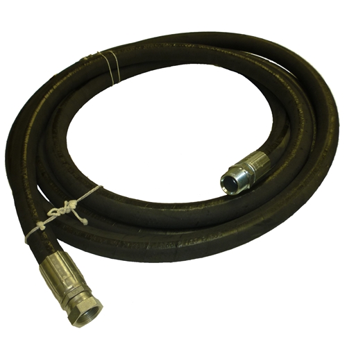 1" x 20' Sewer Jetter Leader Hose 3,045 PSI R17 Black (SOLxFSWV)