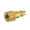 Picture of Kuriyama 1/4" Air Quick Disconnect Coupler Plug, 1/4" FPT, Brass, 300 PSI