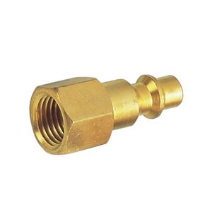 Picture of Kuriyama 1/4" Air Quick Disconnect Coupler Plug, 3/8" FPT, Brass, 300 PSI