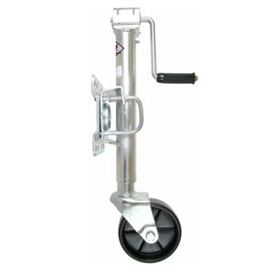 Picture of 6" Wheel Bolt On Swivel Mount Jack 1000 Lbs, 10" Lift, Zinc Plated