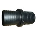 Picture of 1-1/2" HB x 1-1/2" HB Hose Mender W/ Center Stop Poly