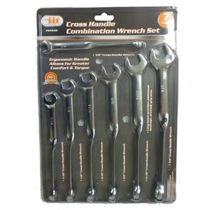 Picture of 7 PC SAE Cross Handle Combination Wrench Set