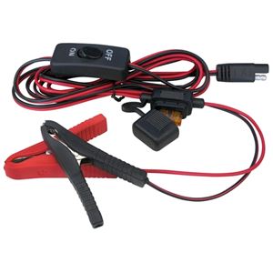 Picture of Lead Wire Assembly with Switch, 5A Fuse, 30A Clips, 96" Long