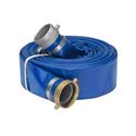 Picture of 3.0" x 50' Blue Lay Flat Water Discharge Hose w/Pin Lug Fittings