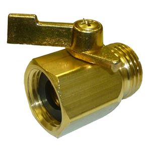 Brass Garden Hose Inlet Connector 1/2" MPT x 3/4" FGHT with 50 Mesh Cone Filter 