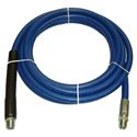 Picture of Blue Non-Marking Smooth Rubber 3/8" x 15' Boom Hose Assembly 4,000 PSI