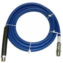 Picture of Blue Non-Marking 1/4" x 15' Boom Hose Assembly 3,000 PSI with 3/8" MPT