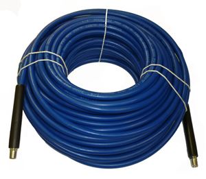 Picture of 1/4" x 150' Blue Carpet Cleaning Solution Hose 3,000 PSI                                             