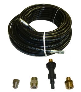 Picture of AR Blue Clean Sewer Jetter Kit - 100' x 1/4 Hose, & Nozzle, 2" to 4" Pipes