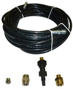 Picture of AR Blue Clean Sewer Jetter Kit - 50' x 1/8 Hose & Nozzle, 1" to 3" Pipes