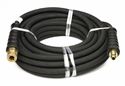 Picture of 4,000 PSI 3/8" x 50' Black Rubber Hose w/ QC Couplers 