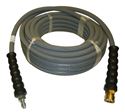 Picture of 4,000 PSI 3/8" x 50' Grey Rubber Hose w/ QC Couplers