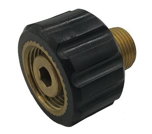 Picture of TC Socket, 3/8" MPT x M22-14MM F Brass 4,000 PSI