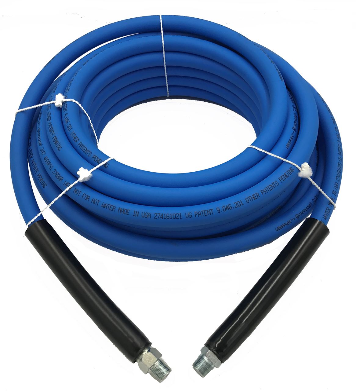 4000PSI 3/8" x 50FT Blue Non-Marking Pressure Washer Hose w/ QC Fittings 
