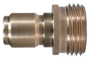 Brass Garden Hose Inlet Connector 1/2" MPT x 3/4" FGHT with 50 Mesh Cone Filter 