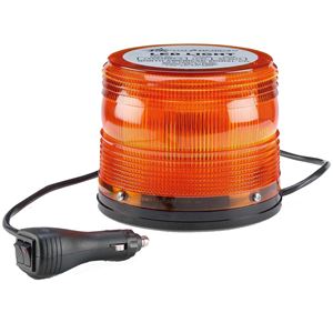 Picture of 4.5" Amber 12/24V High Power Multi-Pattern LED Warning Light w/ Magnet Mount