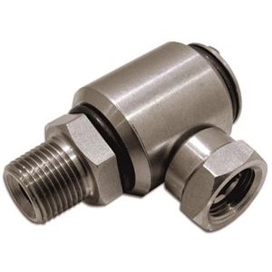 . PWMall-7035-High Pressure 90° Swivel Stainless Steel 3/8 M  x 3/8 F, 5000 PSI