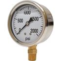 Picture of 2,000 PSI Bottom Mount 2-1/2" SS Pressure Gauge