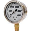 Picture of 5,000 PSI Bottom Mount 2-1/2" SS Pressure Gauge