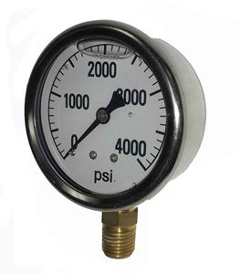 Picture of 4,000 PSI Bottom Mount 2-1/2" SS Pressure Gauge