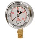 Picture of 6,000 PSI Bottom Mount 2-1/2" SS Pressure Gauge