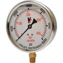 Picture of 6,000 PSI Bottom Mount 4" SS Pressure Gauge