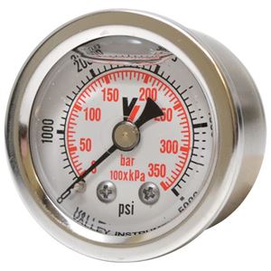 Picture of 5,000 PSI Back Mount 1-1/2" SS Pressure Gauge