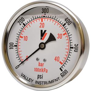Picture of 600 PSI Back Mount 4" SS Pressure Gauge