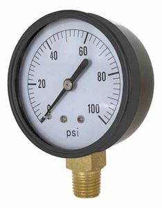 Picture of 100 PSI Bottom Mount 2" ABS Pressure Gauge