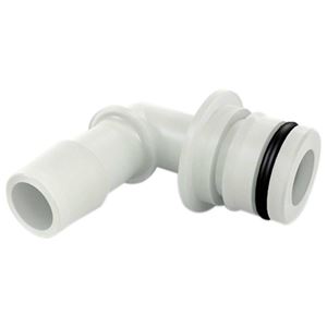 Picture of 3/4" QA X 1/2" HB Elbow Fitting w/ O-Ring, Nylon (5900 Series, 7822FS, FB2 7900 Series)