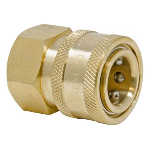 Picture of QD Socket, Brass 3/8 x 3/8 NPT-F 4,000 PSI