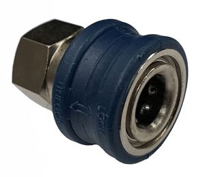 Picture of QD Socket, NP Brass Easy-Grip 1/4 x 1/4 NPT-F 5,000 PSI