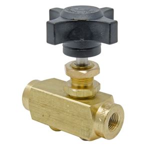 Picture of lnline Adjustable Needle Valve with Bottom Adjustable Metering Screw