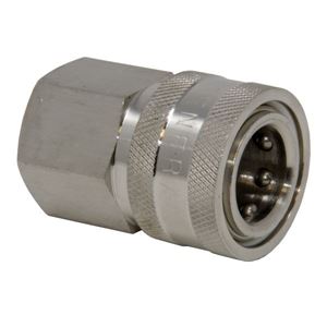 Picture of QD Socket, SS 1/2 x 1/2 NPT-F 5,000 PSI