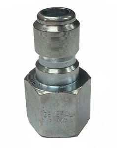 Picture of QD Plug, Hardened Steel Zinc Plated 1/4 x 1/4 NPT-F 5,000 PSI