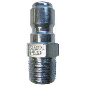 Picture of QD Plug, Hardened Steel Zinc Plated 1/4 x 1/4 NPT-M 5,000 PSI