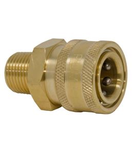 Picture of QD Socket, Brass 1/4 x 1/4 NPT-M 5,000 PSI