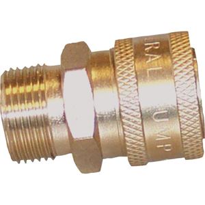 Picture of 3/8" QD Brass Coupler x M22-14MM M Plug