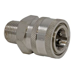 Picture of QD Socket, SS 3/8 x 3/8 NPT-M 5,000 PSI