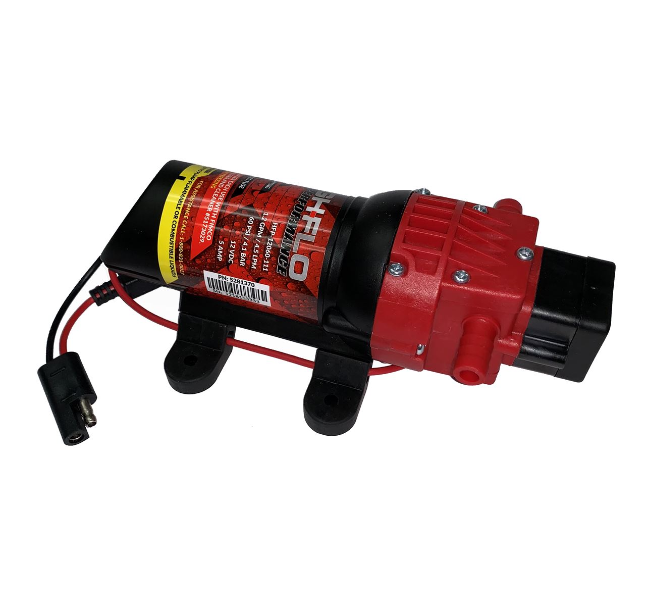 Fimco HFP-24060-113 HIGH-FLO Pump 2.4 GPM 60 PSI 12V