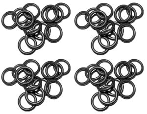 Picture of 1/4" Buna Black O-Ring, QC (100 Pack)