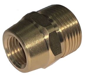 Picture of Suttner ST-41 Brass Screw Nipple, 1/4" FPT x M22-15MM 5,800 PSI