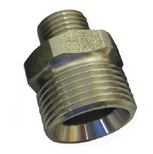 Picture of Suttner ST-41 SS Screw Nipple, 1/4" MPT x M22-14MM 5,800 PSI