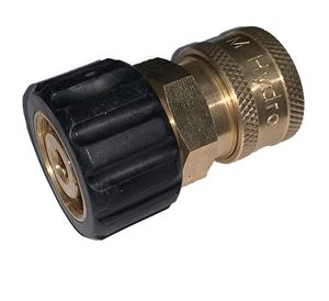 Picture of 3/8" QC Brass Coupler x M22-15MM F Twist Coupler