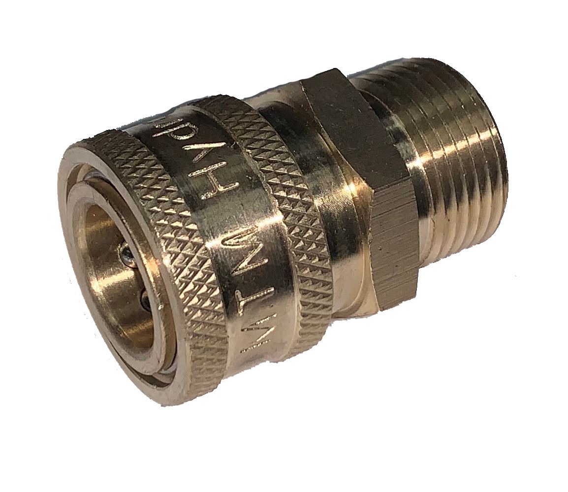 1PC Brass Pressure Washer Quick Connect M22 to 1/4 Male Coupler Adapter 