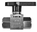 Picture of MTM Hydro 1/4" Stainless Steel Ball Valve 6,000 PSI