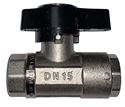 Picture of MTM Hydro 1/2" Premium Plated Brass Ball Valve 3,000 PSI