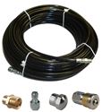 Picture of Sewer Jetter Kit - 100' x 1/8 Hose, 2 Nozzles & 2 Fittings 1" to 3" Pipes