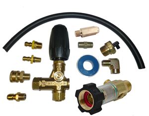 Tecomec Mecline VRT3 3/8NPTF 31MPA black spring unloader pressure washer valve 