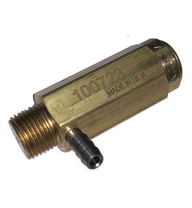 Picture of Safety Relief Valve 6,000 PSI, 3/8" MPT. 1/4" Hose Barb